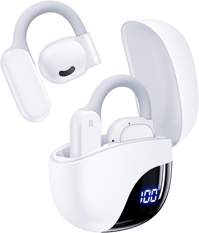 TAGRY AI Translation Earbuds Real Time 164 Languages 80H Playtime Translator Ear Buds Audifonos Traductores Inglés Español Wireless Earphones Bluetooth Headphones for Travel Business Meeting Learning White - Image 1